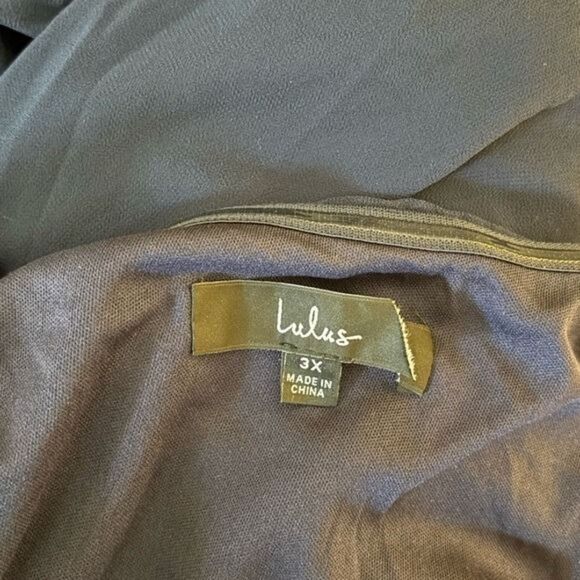 Lulus Feel the Romance Navy Blue Off-the-Shoulder Maxi Dress Size 3X NEW - Picture 4 of 12